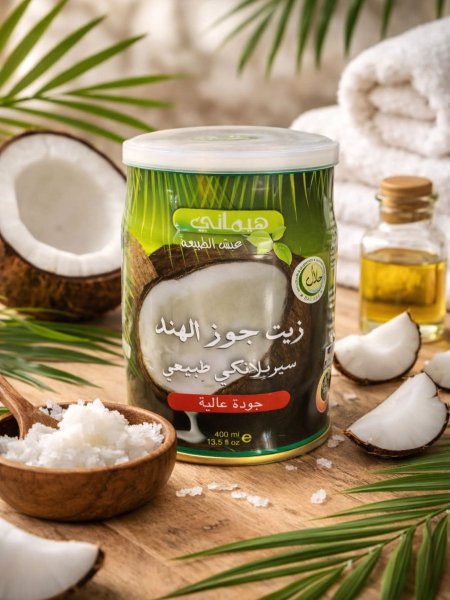 زيت جوز الهند الطبيعي(هيماني)