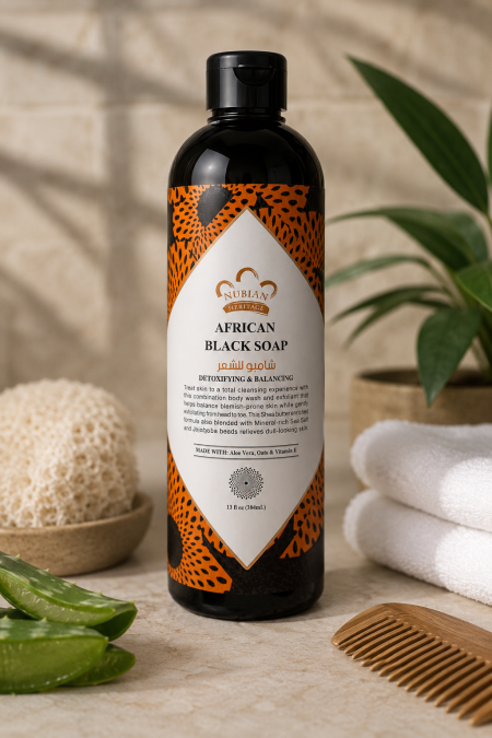 الشامبو الأفريقي الأسود (African Black Soap Shampoo)