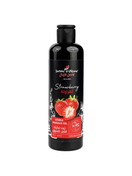Strawberry Edible massage oil زيت تدليك القابل للتذوق بالفراولة